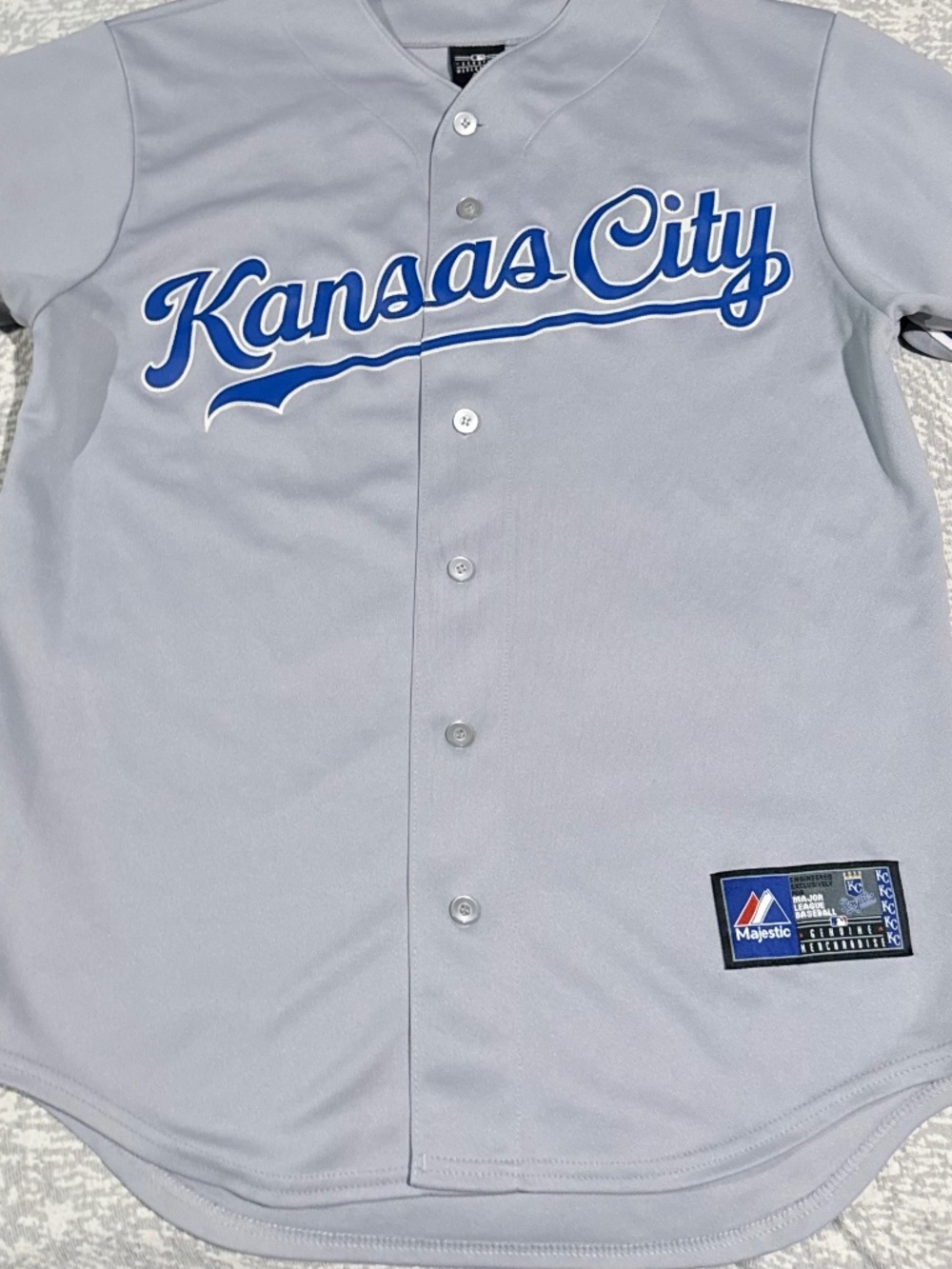 **NFS** Kansas City Royals Majestic MLB Jersey - Gray Road - Men's M